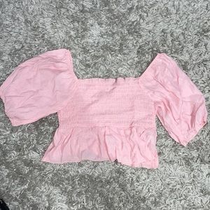Pink crop top